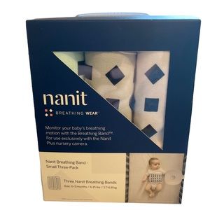 Nanit Breathing Bands Three Pack Size Small 0-3 Months 6-15 Pounds NWT
